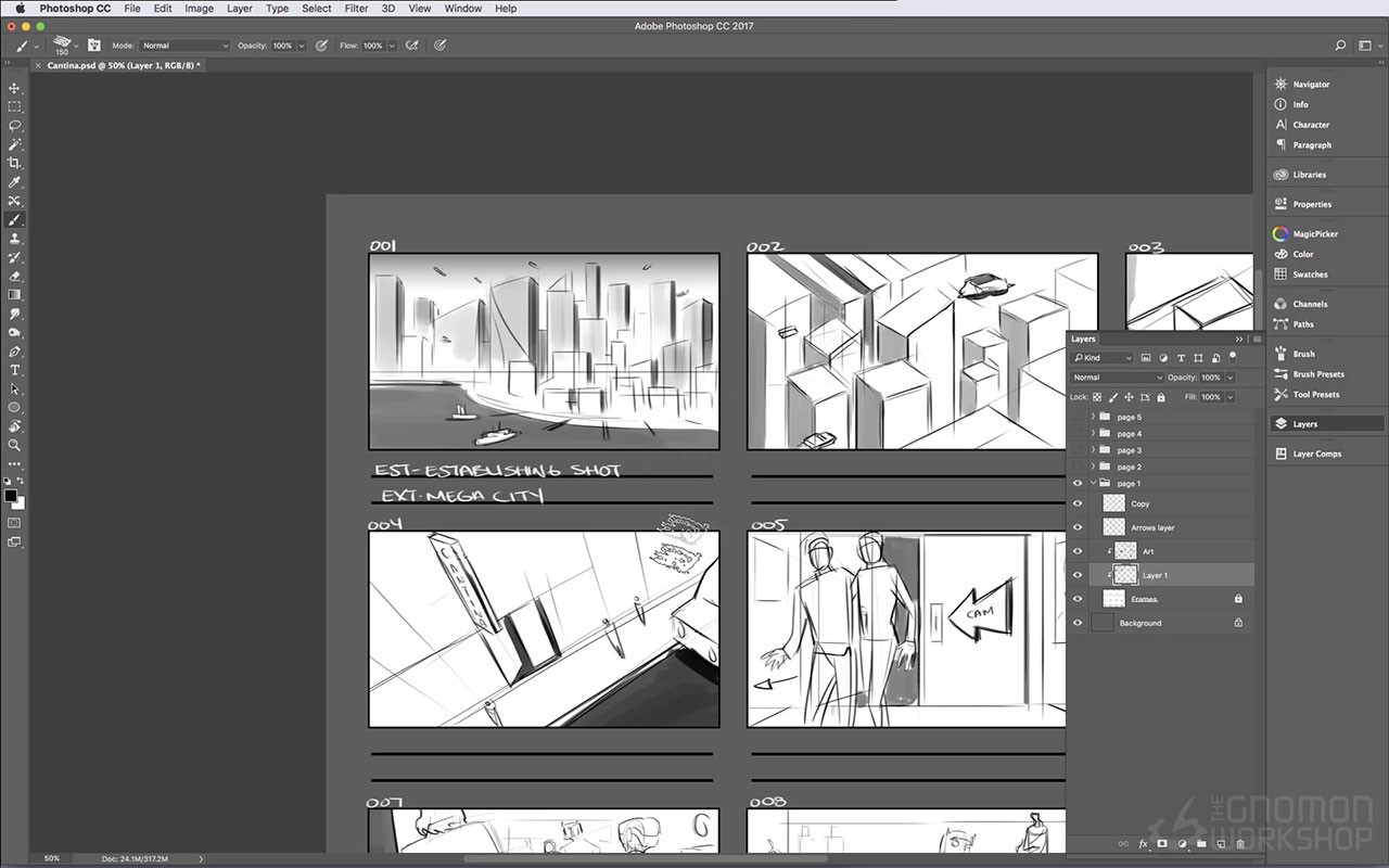 How to make a Storyboard in Photoshop or Photoshop Elements | Photoshop ..., Picture