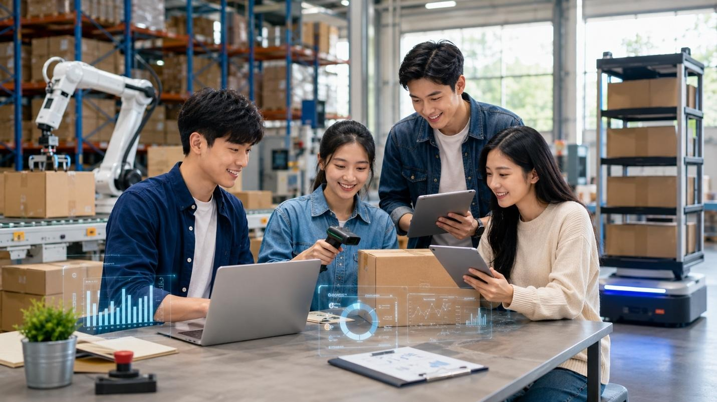 A group of people looking at a computer
AI-generated content may be incorrect.